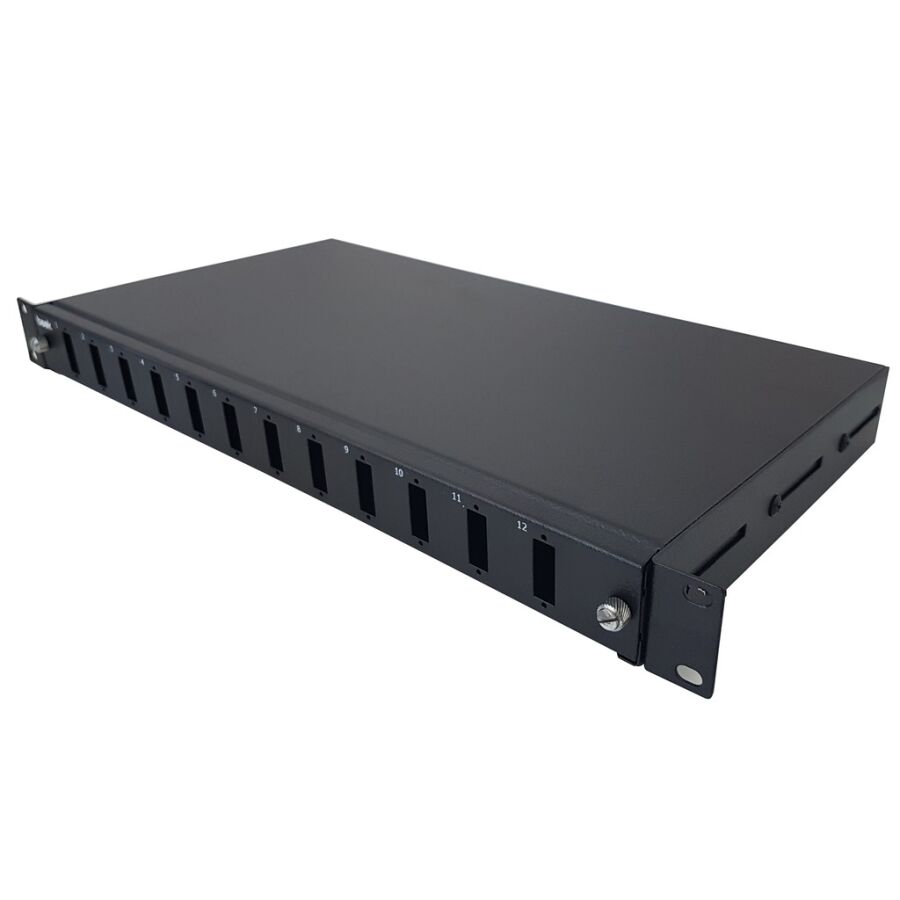 Fiber Optik Patch Panel 12 Port Boş 19″ 1U - 1