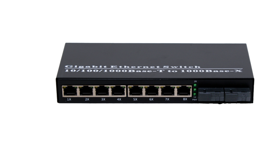 Fiber POE Switch 8 POE-2 Fiber SC Port - 1