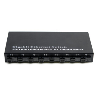 Fiber Optik Switch 8 Port SC (2RJ45 Gigabit+8 Fiber 100Mbps) - 1